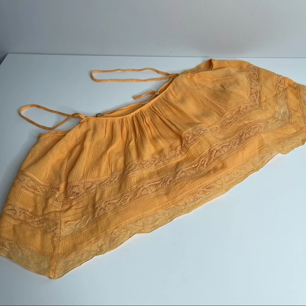 Free People Home Again Cami Crop Orange - Picture 4 of 8